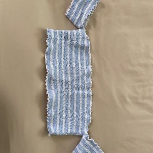 Strapless LA hearts bikini top